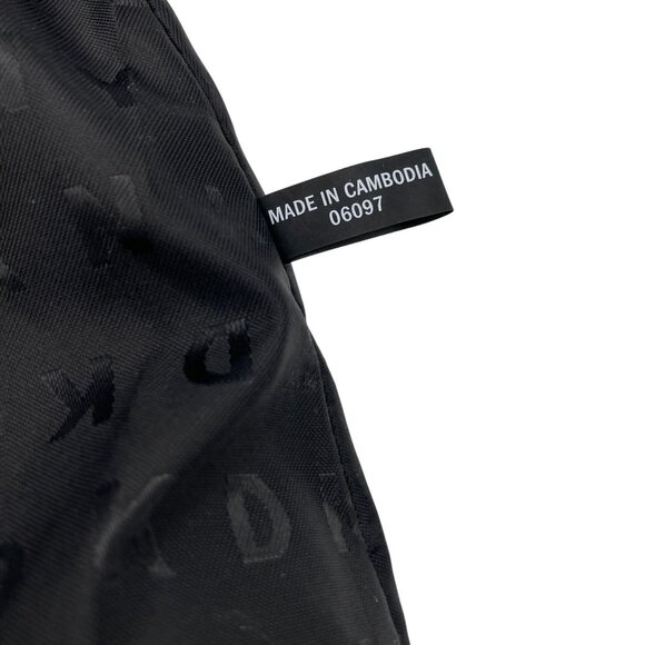 DKNY Tilly vegan leather backpack Logo embossed Black City Career Travel